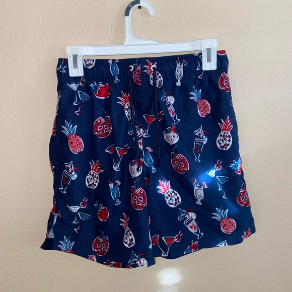 Mens navy pineapple hybrid boardshorts y2k street swim wear retro active bottoms - Picture 4 of 10